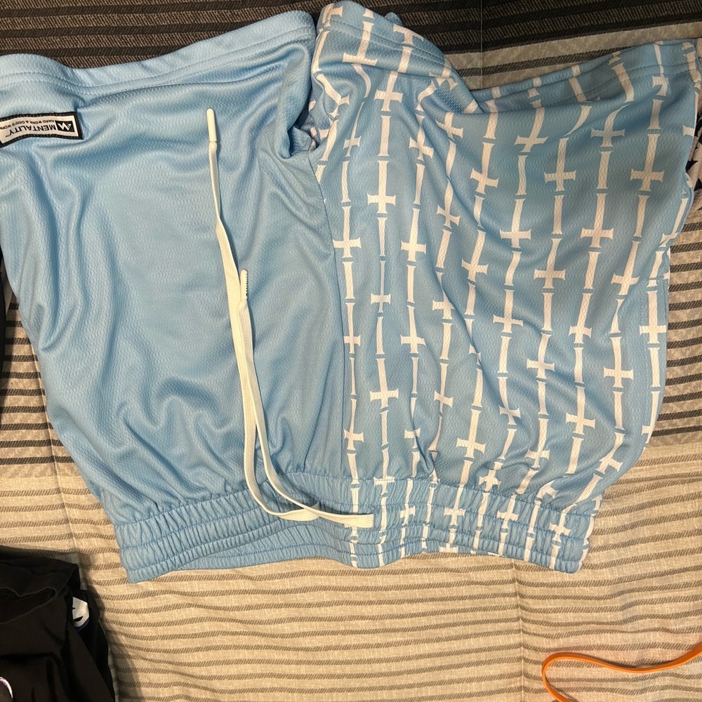 Mitchell & Ness Light Blue Basketball Shorts